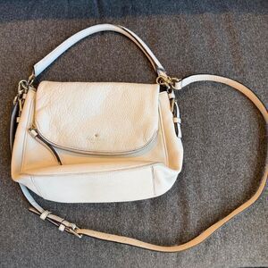 kate spade Cream Leather Shoulder Bag